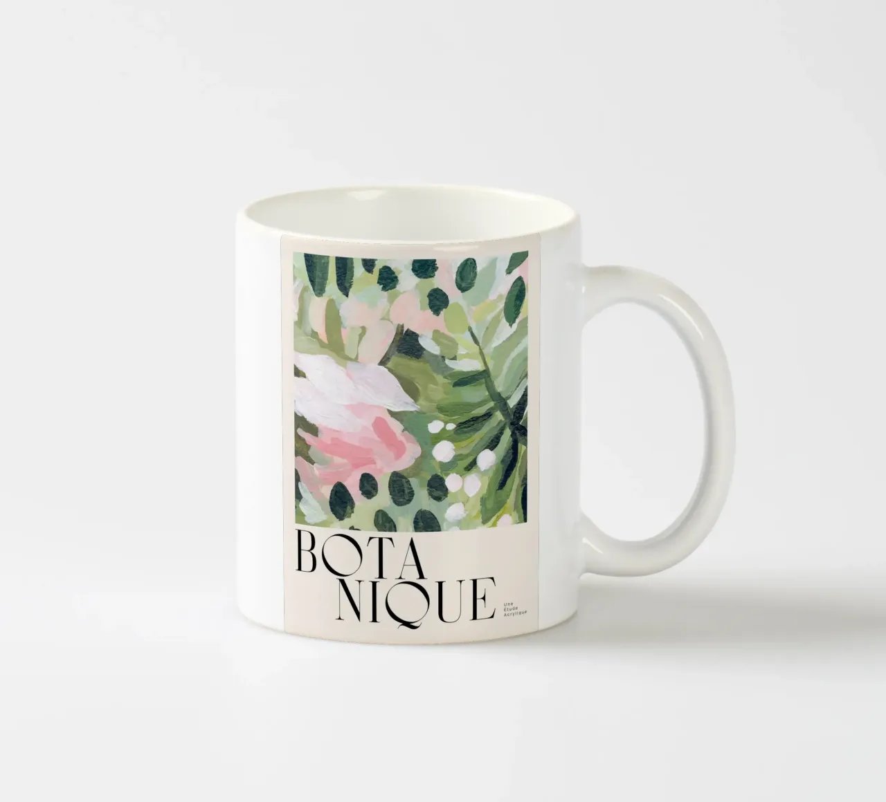 foglie botaniche fiori tazza in ceramica da Craig Harris