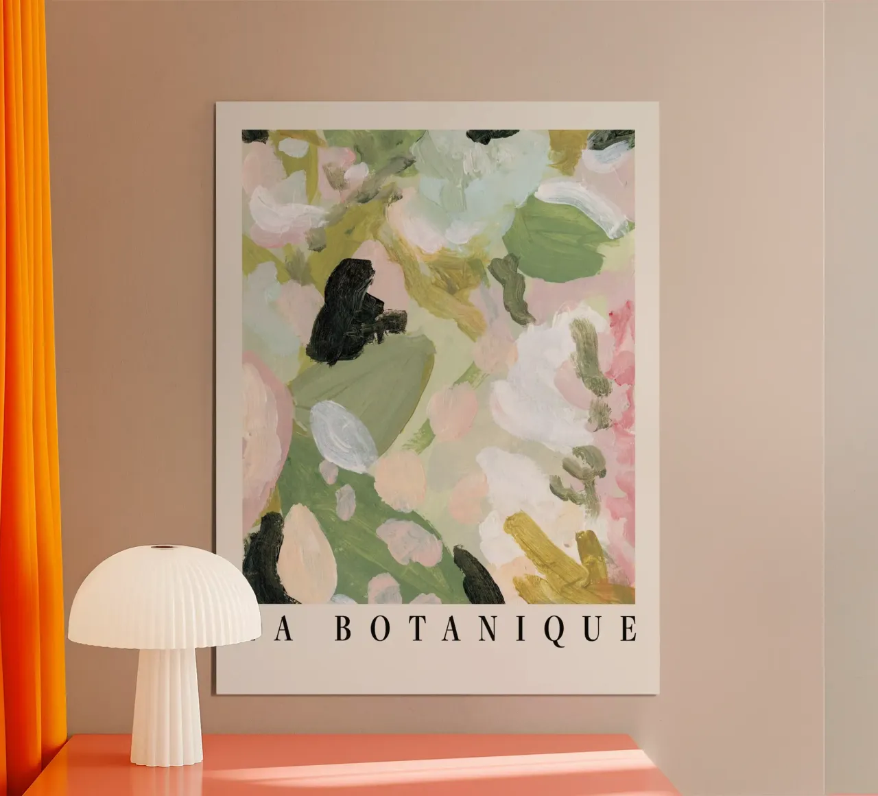 fiori botanici astratti poster con telaio in alluminio da Craig Harris