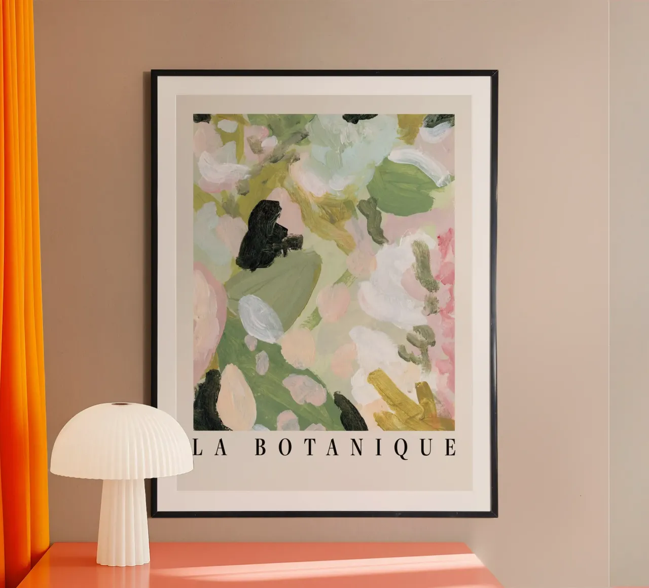 fiori botanici astratti poster con telaio in alluminio da Craig Harris