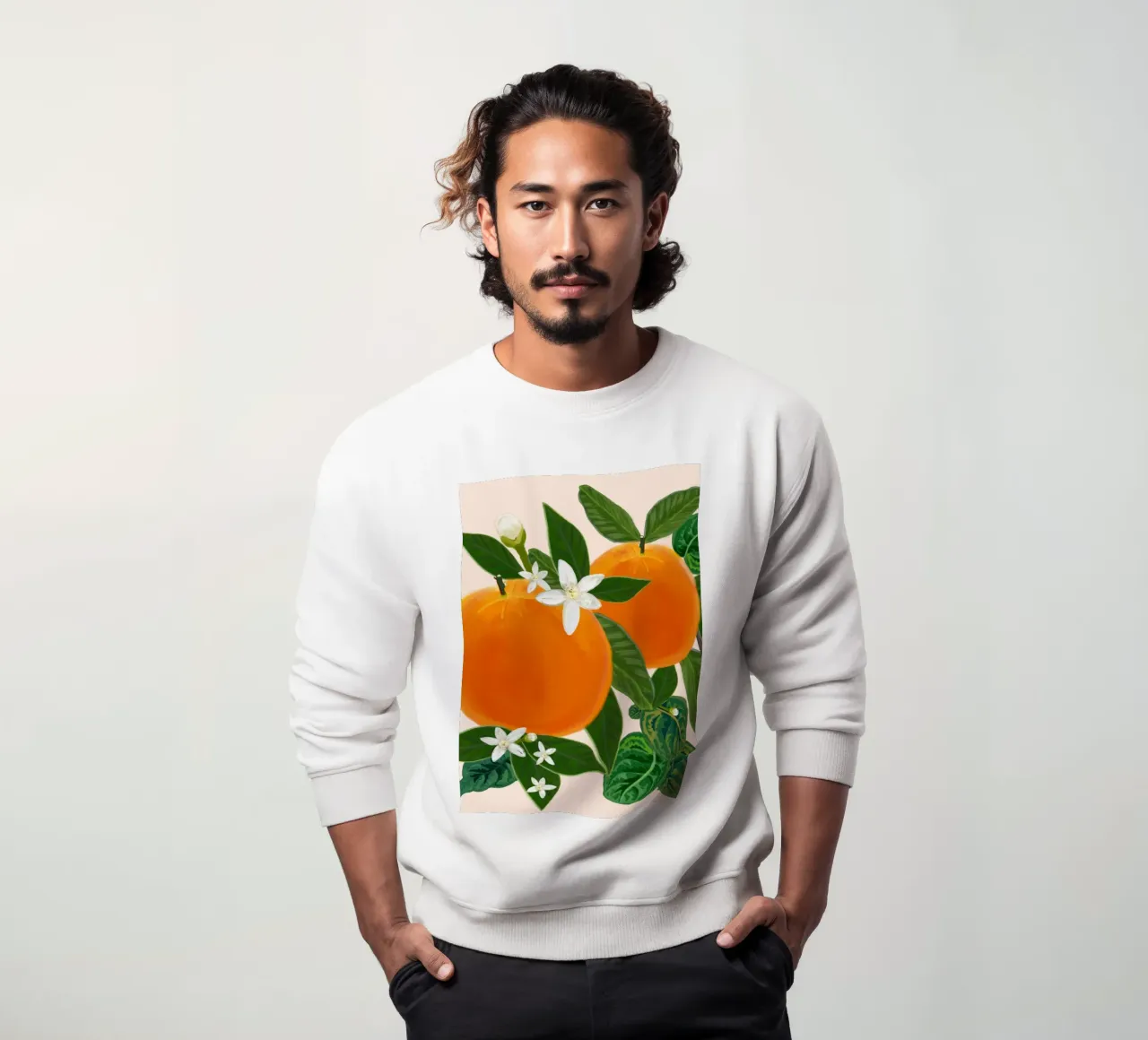 Arancio e fiori felpa da gulsengunel