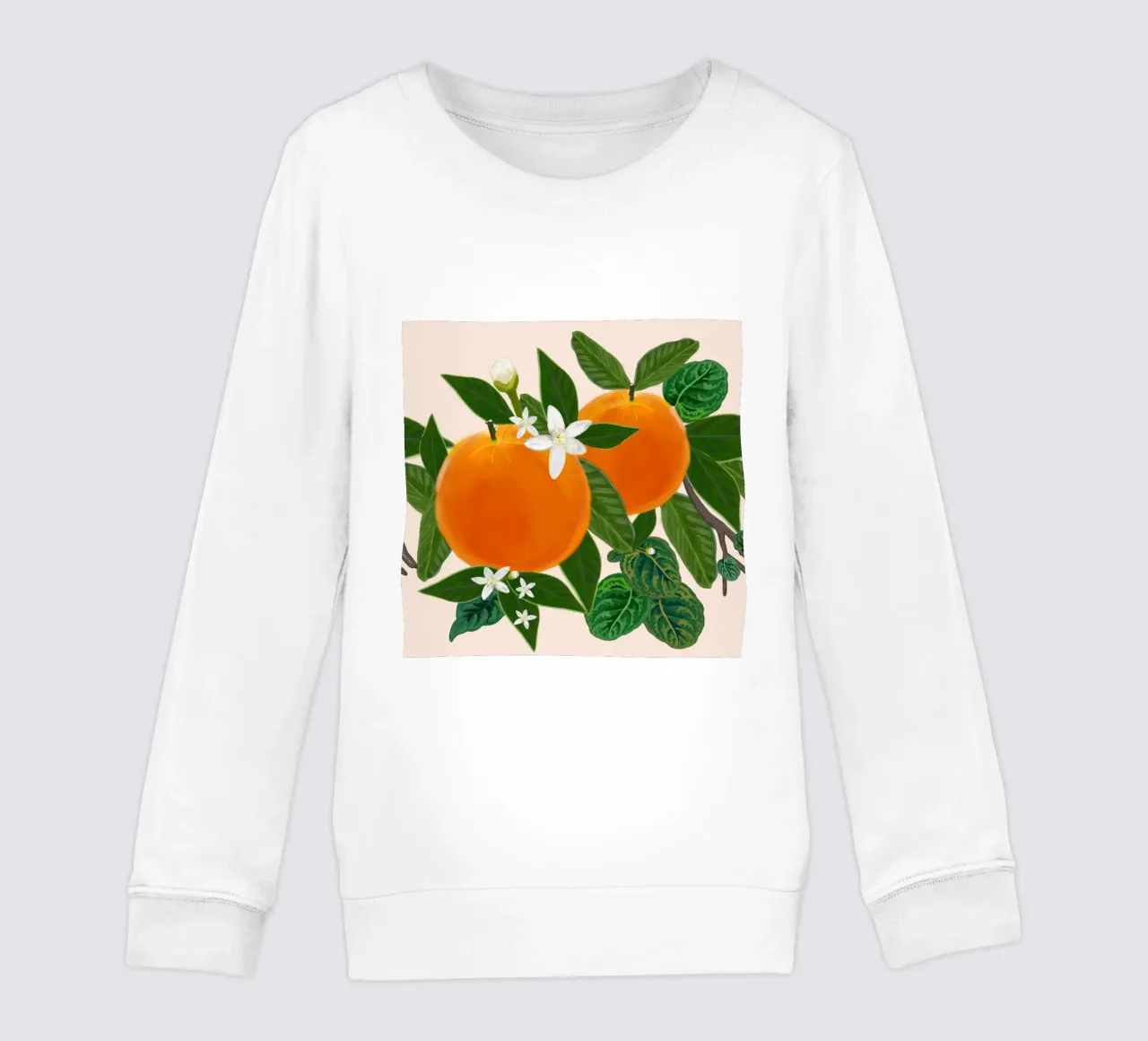 Arancio e fiori felpa bambino da gulsengunel