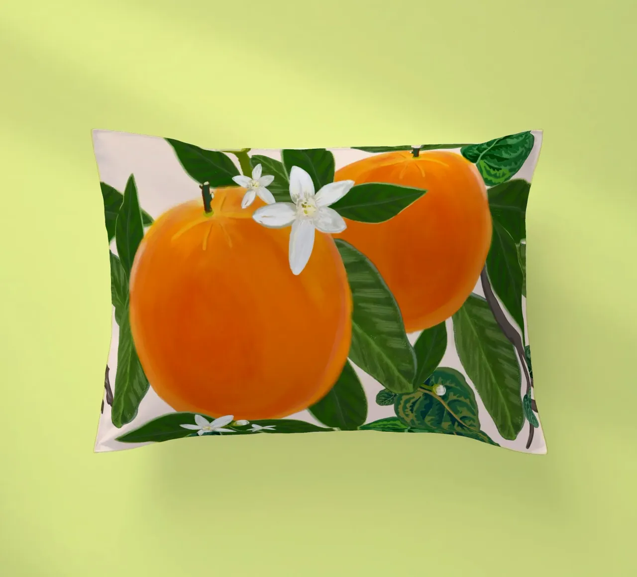 Arancio e fiori cuscino da gulsengunel