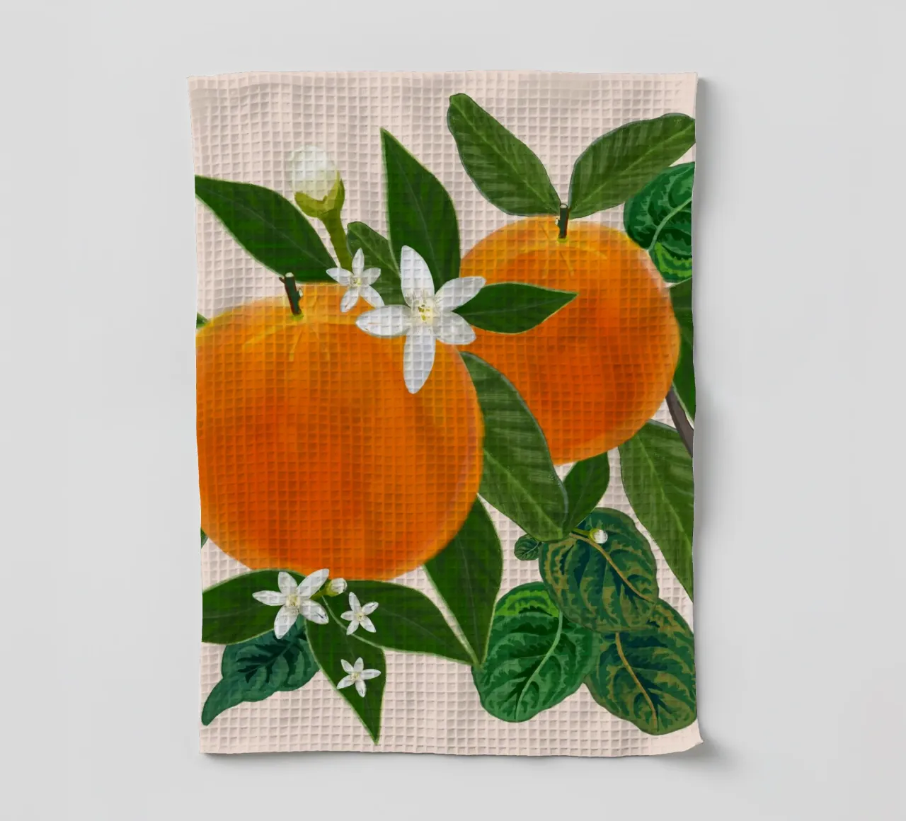 Arancio e fiori canovaccio da cucina da gulsengunel