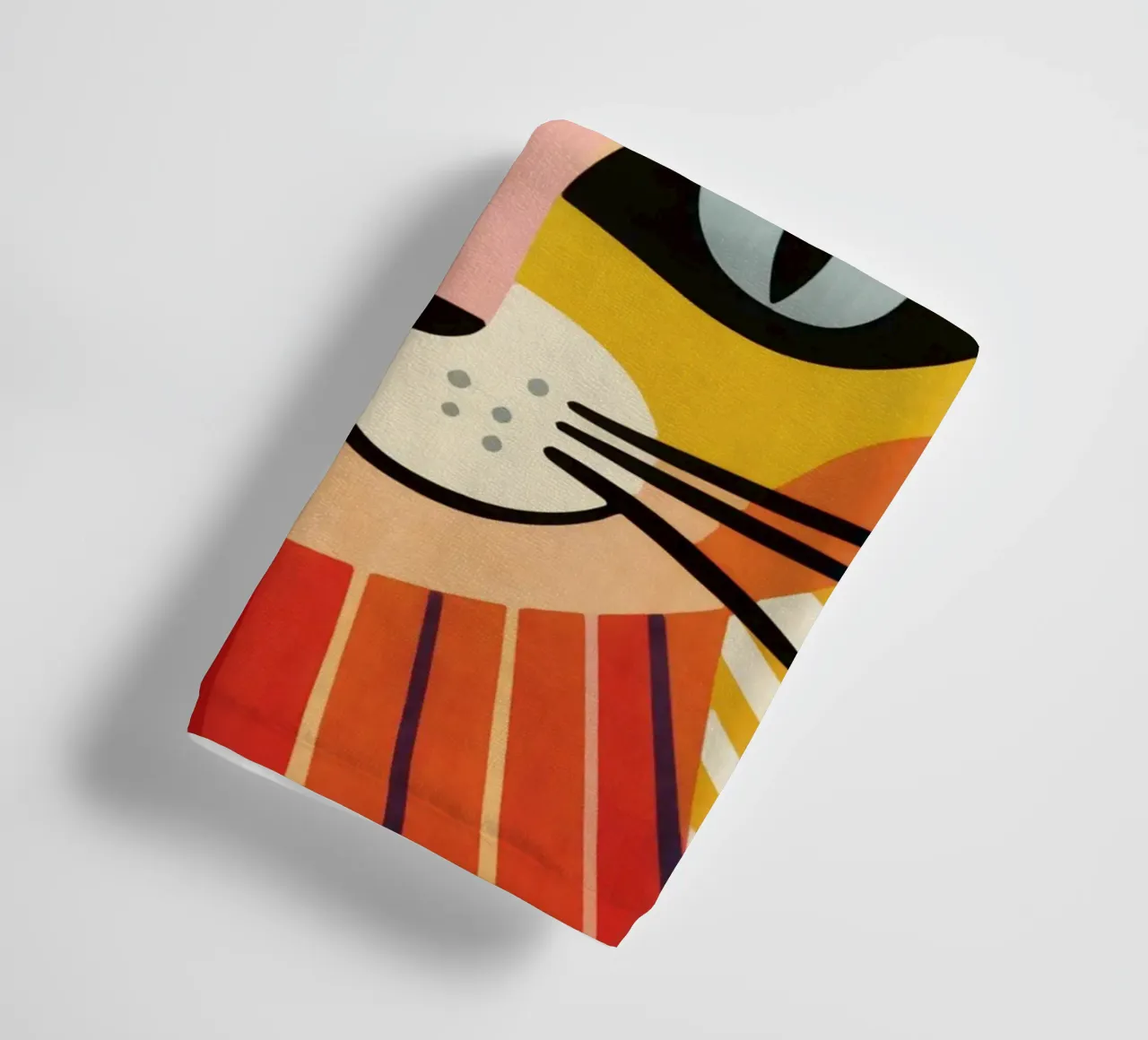 Sunset Kitty Mood towel by Andrea Haase Animal Love