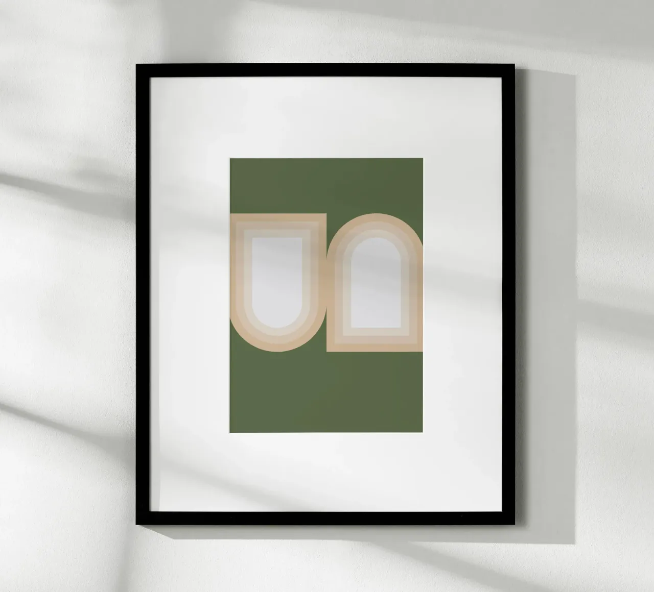 Yin & Yang - A Study in Form poster con telaio in alluminio da KHouse Studio