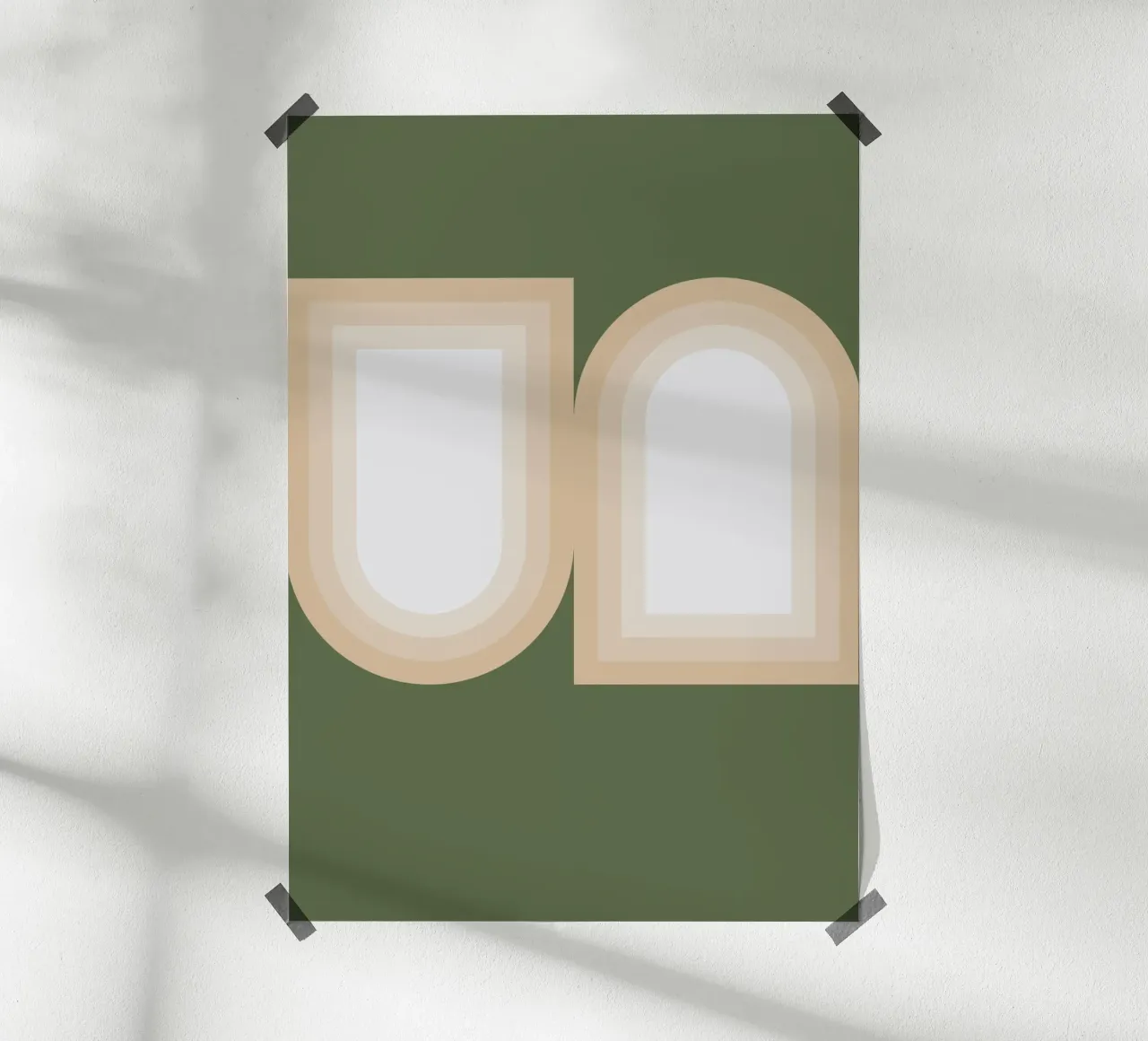 Yin & Yang - A Study in Form poster con telaio in alluminio da KHouse Studio