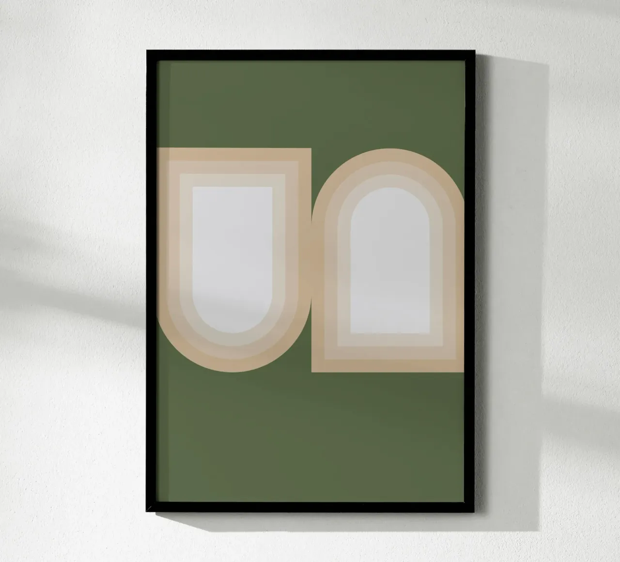 Yin & Yang - A Study in Form poster con telaio in alluminio da KHouse Studio