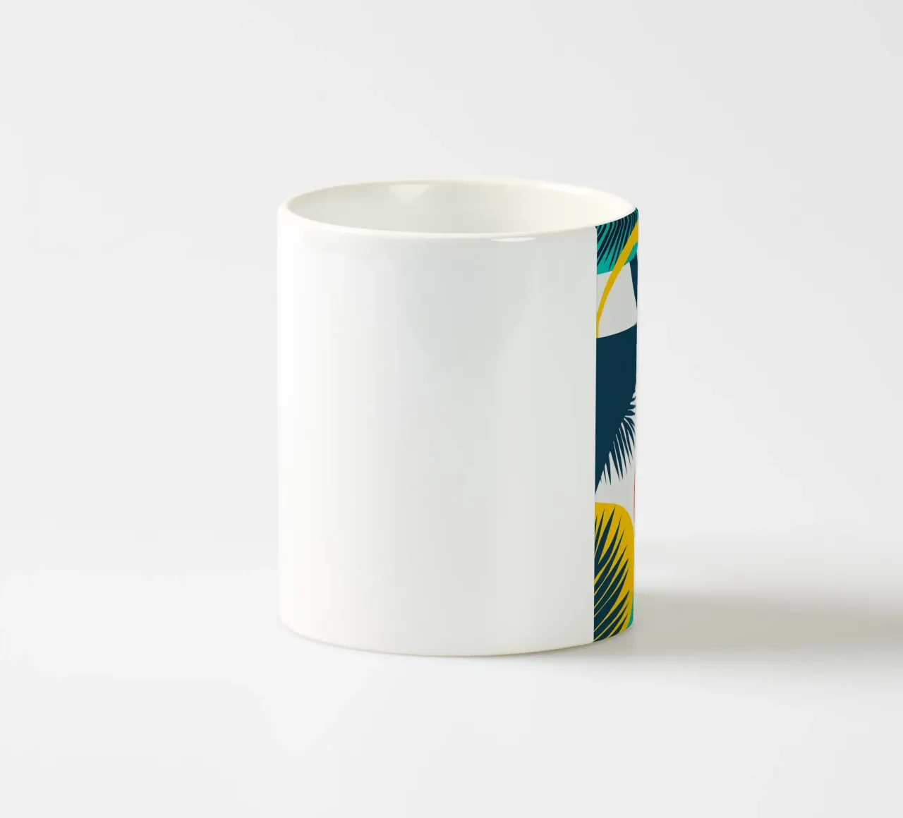forme geometriche foglie foglie di palma tazza in ceramica da Patrick M Gerber