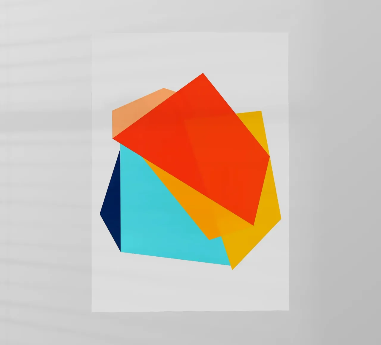 forme sovrapposte forme geometriche pellicola backlit da Patrick M Gerber