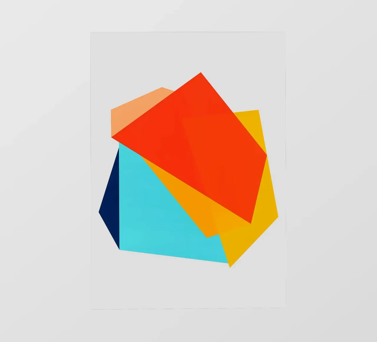 forme sovrapposte forme geometriche pellicola backlit da Patrick M Gerber