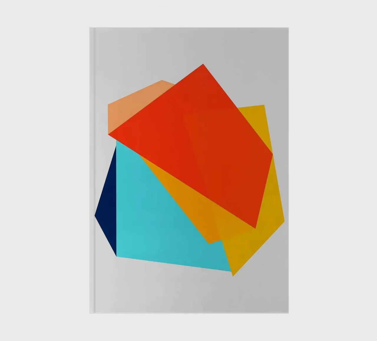 overlapping shapes geometric shapes notebook by Patrick M Gerber