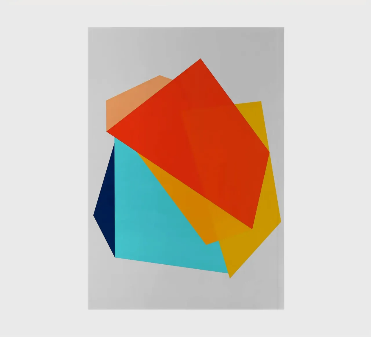 overlapping shapes geometric shapes notebook by Patrick M Gerber