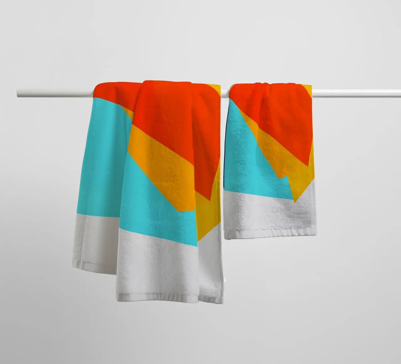 forme sovrapposte forme geometriche asciugamano da bagno da Patrick M Gerber