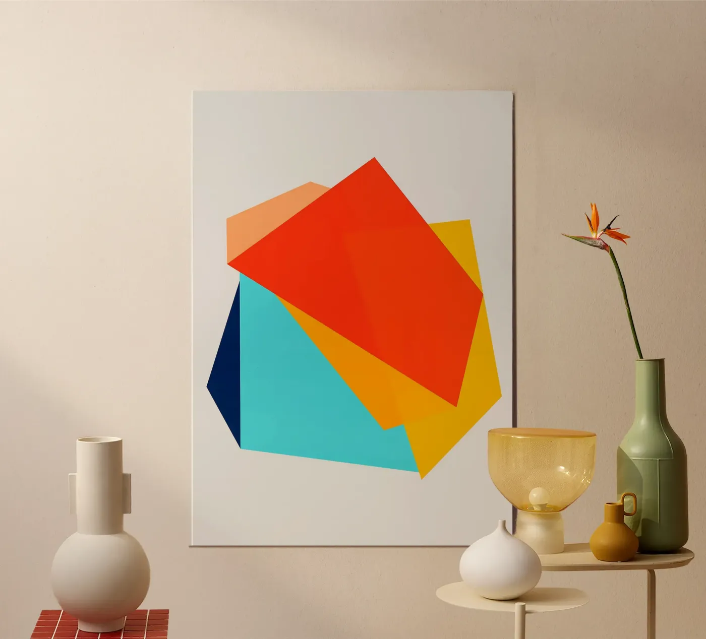 forme sovrapposte forme geometriche poster da Patrick M Gerber