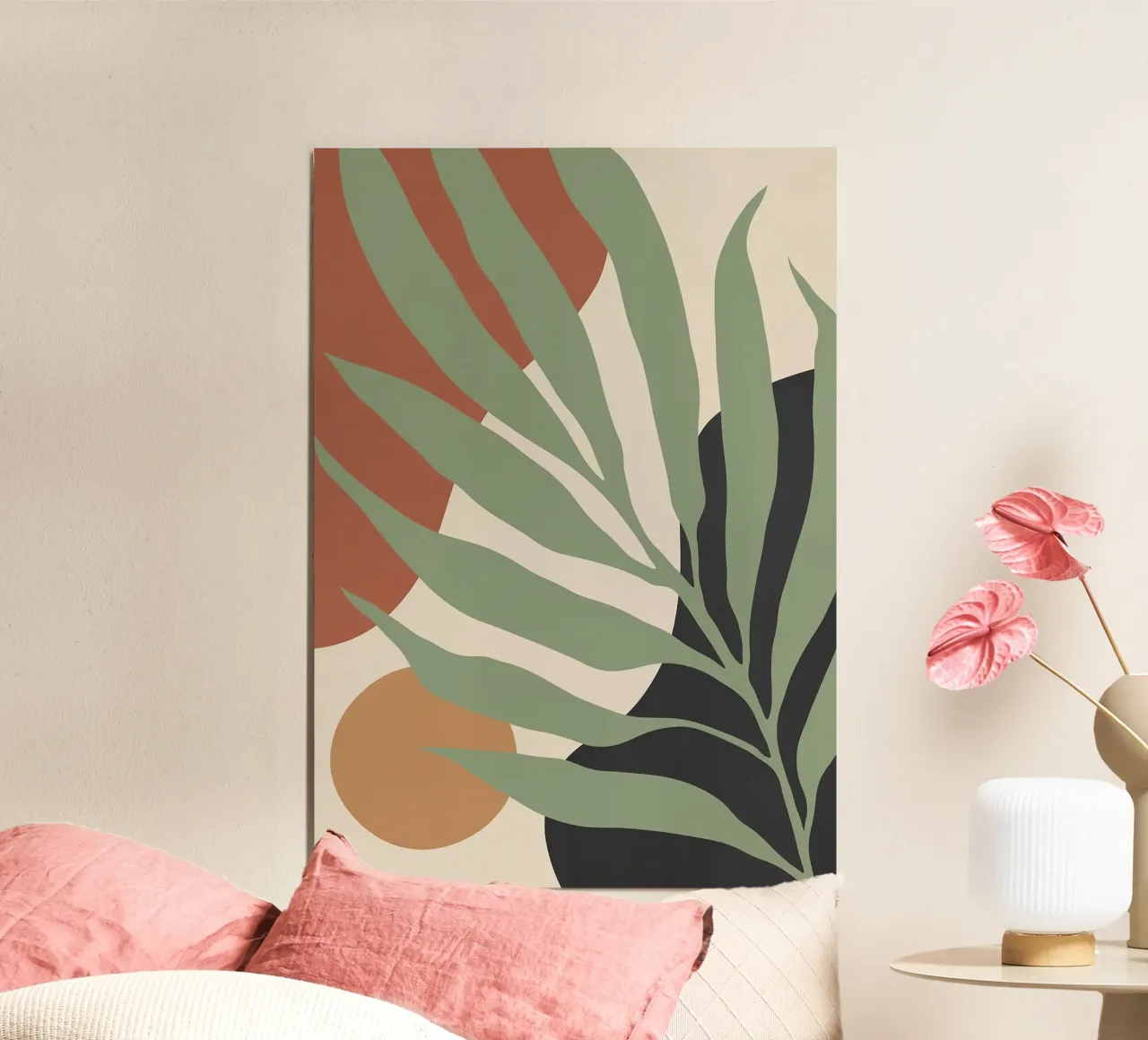 foglia fogliame pianta botanica poster con telaio in plastica da Patrick M Gerber