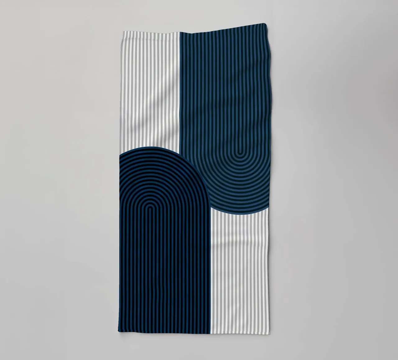 stripes rounded-rectangle vertical-stripes towel by Patrick M Gerber
