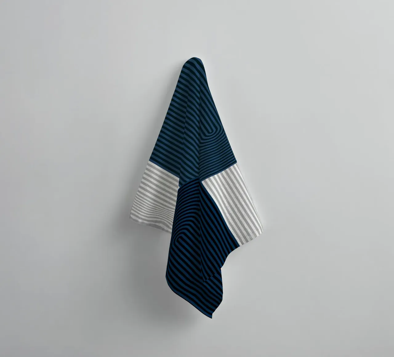 stripes rounded-rectangle vertical-stripes towel by Patrick M Gerber