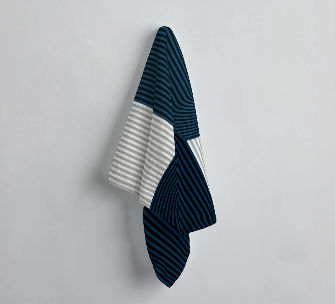 stripes rounded-rectangle vertical-stripes towel by Patrick M Gerber