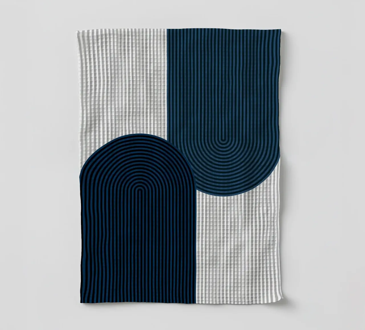 rayures arrondi-rectangle rayures verticales torchon de Patrick M Gerber