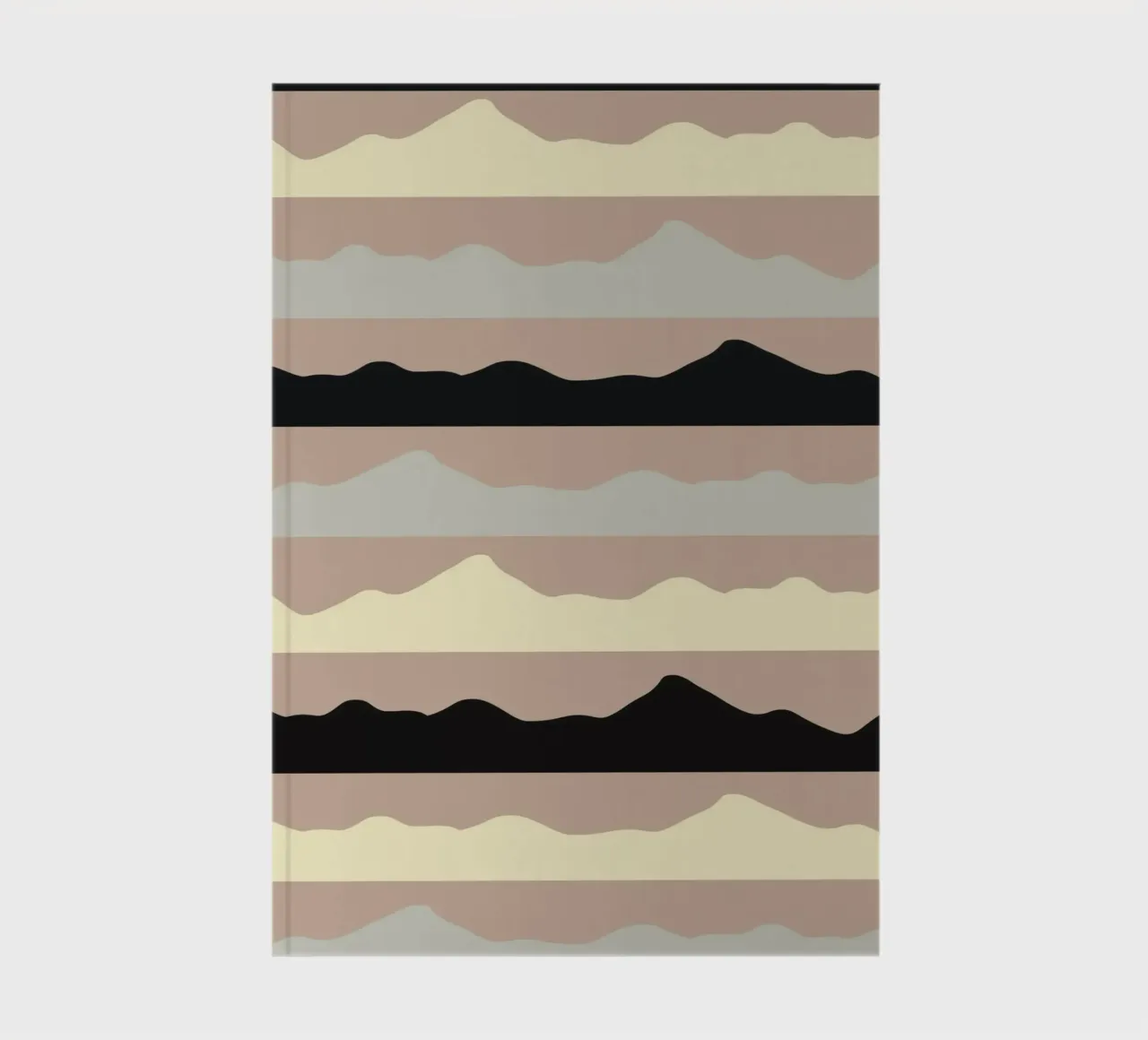 Mountains horizon pattern 02 notebook by Little Dean