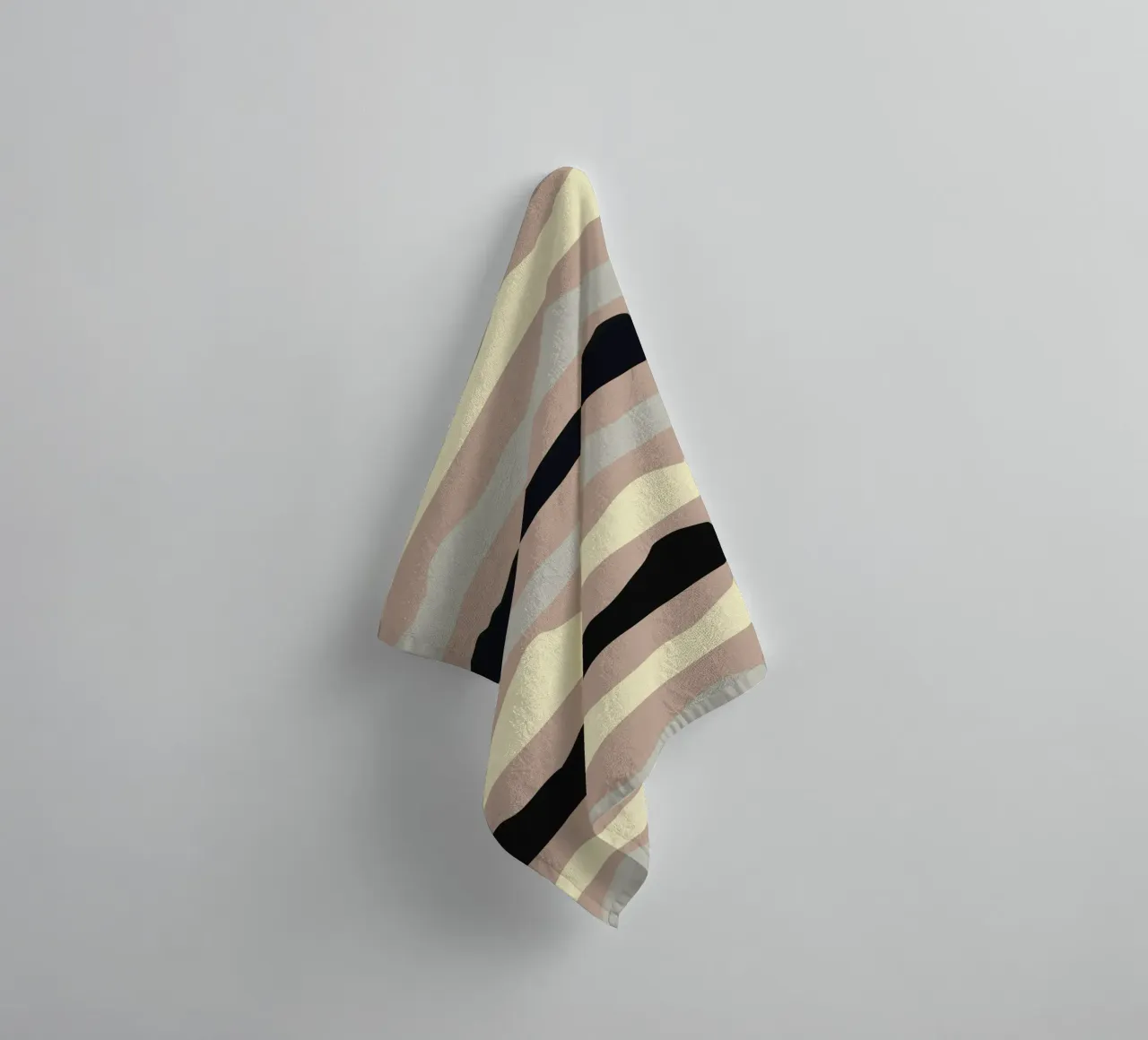 Mountains horizon pattern 02 towel by Little Dean