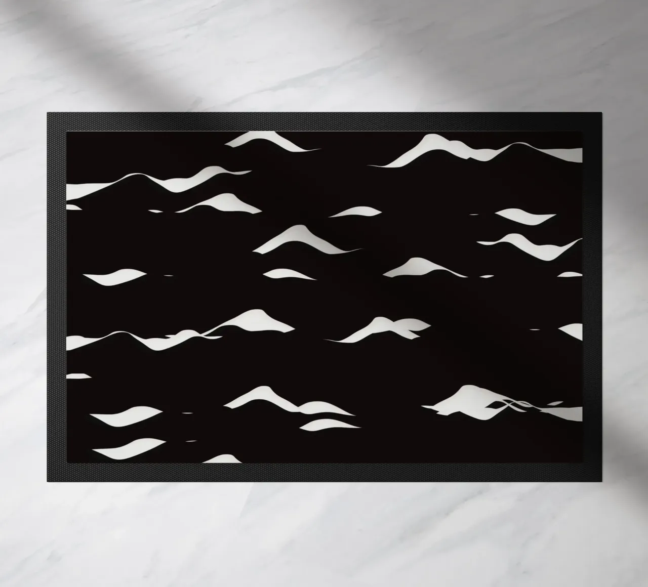Waves pattern doormat by Little Dean