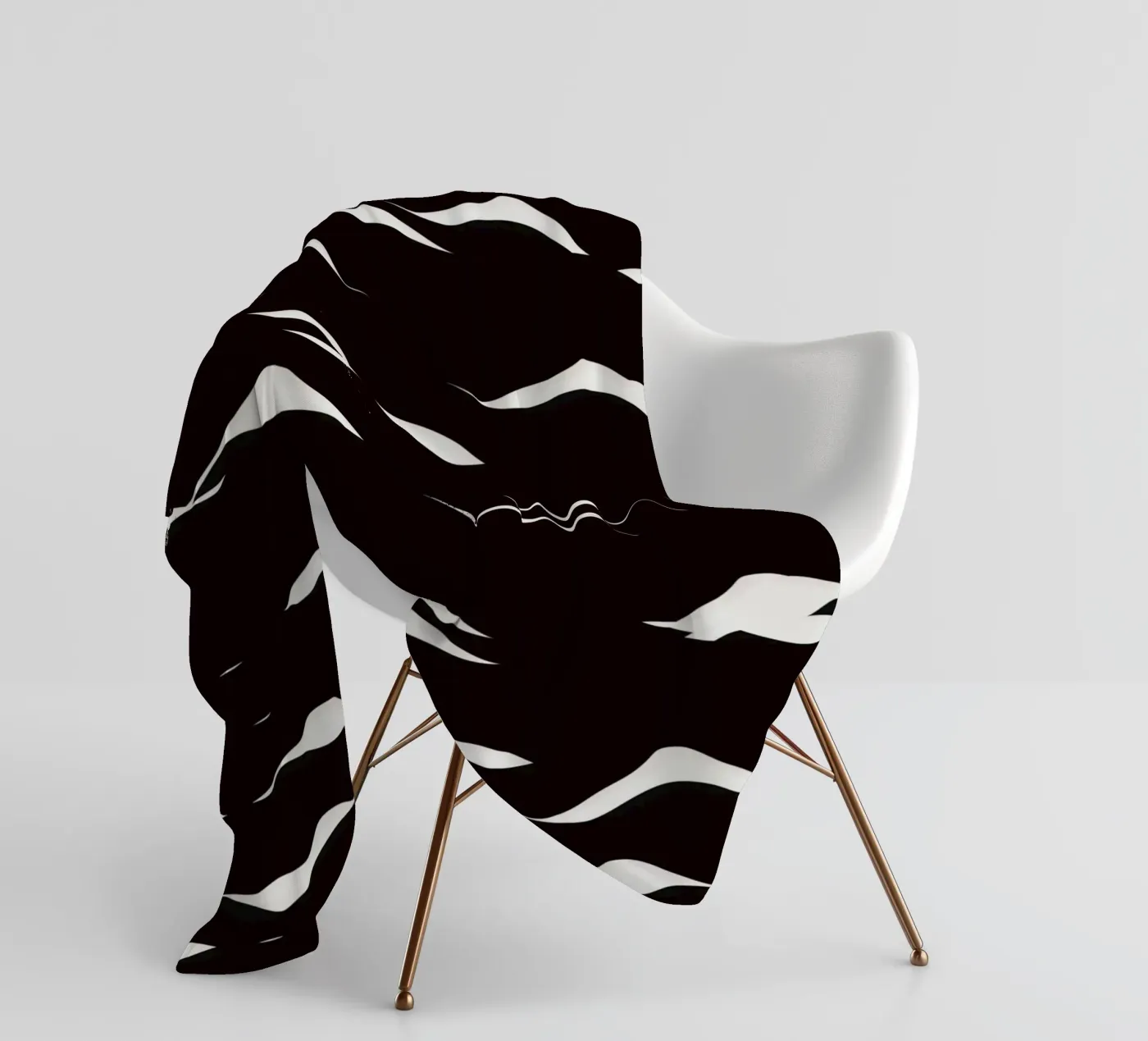 Motif des vagues plaid polaire de Little Dean