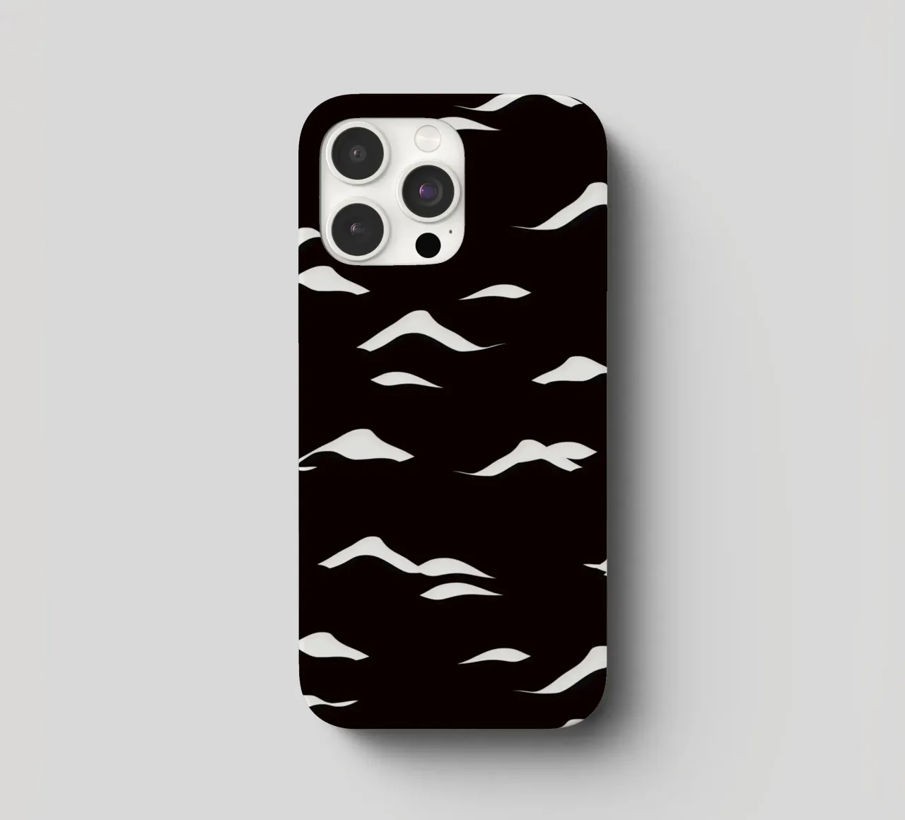 Waves pattern iphone case by Little Dean