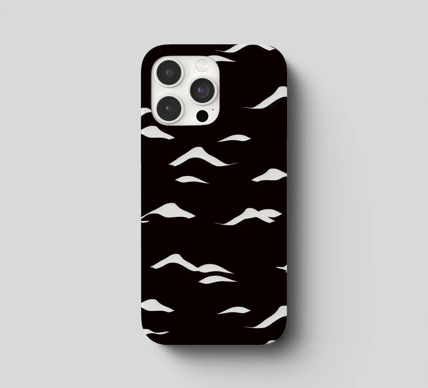 Waves pattern iphone case by Little Dean