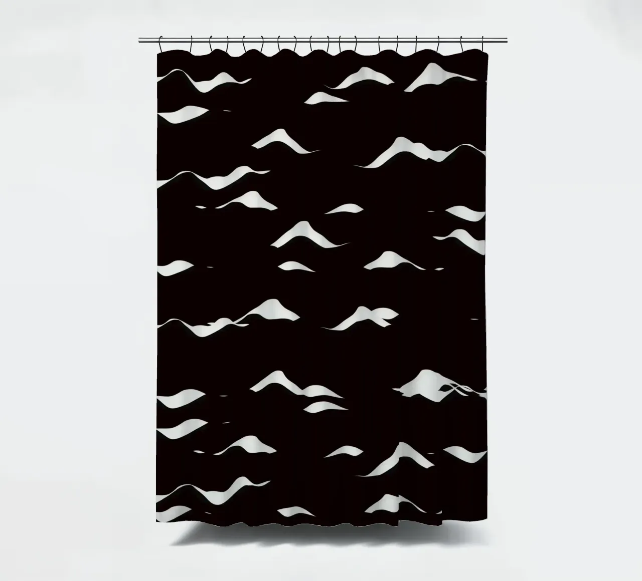 Wellenmuster Duschvorhang von Little Dean