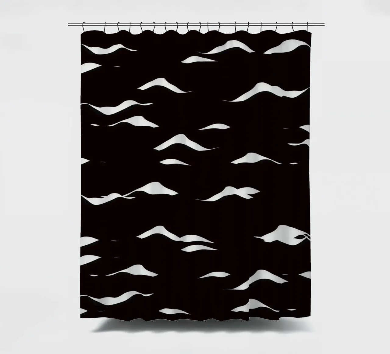 Wellenmuster Duschvorhang von Little Dean