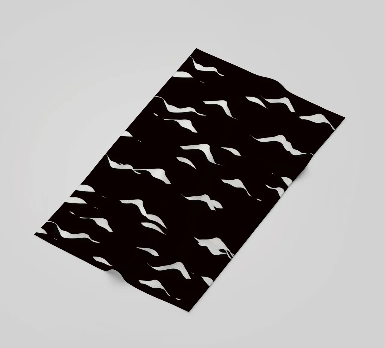 Waves pattern beach towel by Little Dean