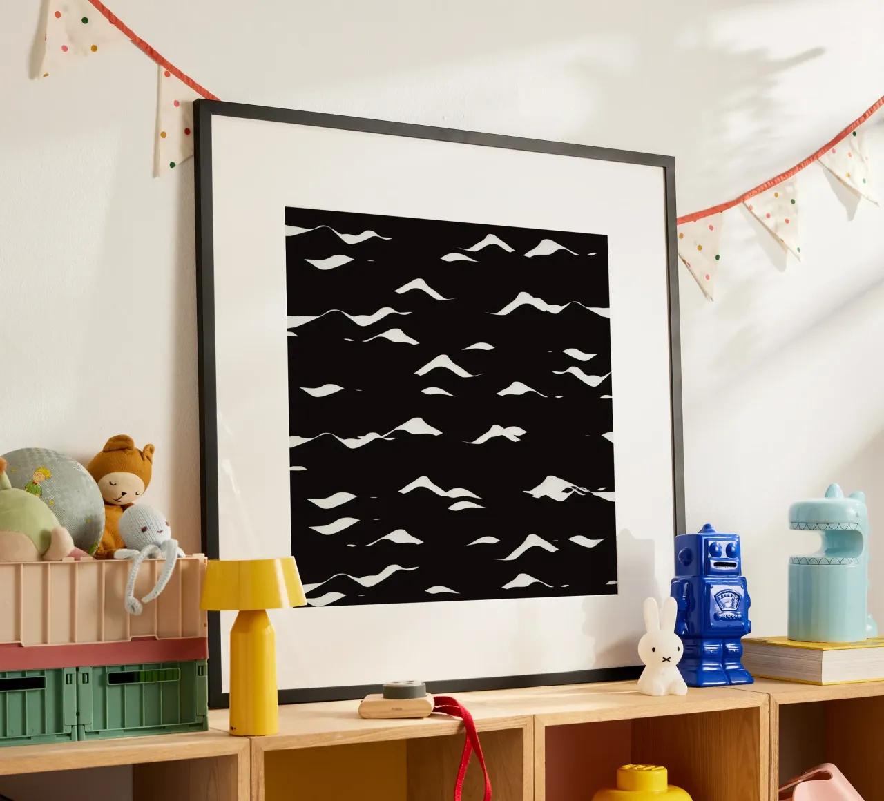 Waves pattern poster by Little Dean