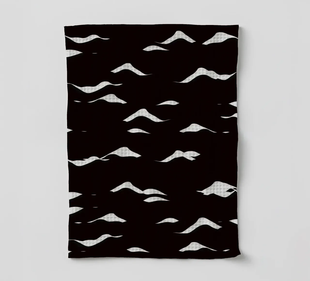 Waves pattern tea towel by Little Dean
