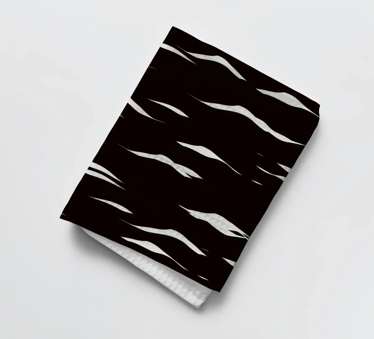 Waves pattern tea towel by Little Dean