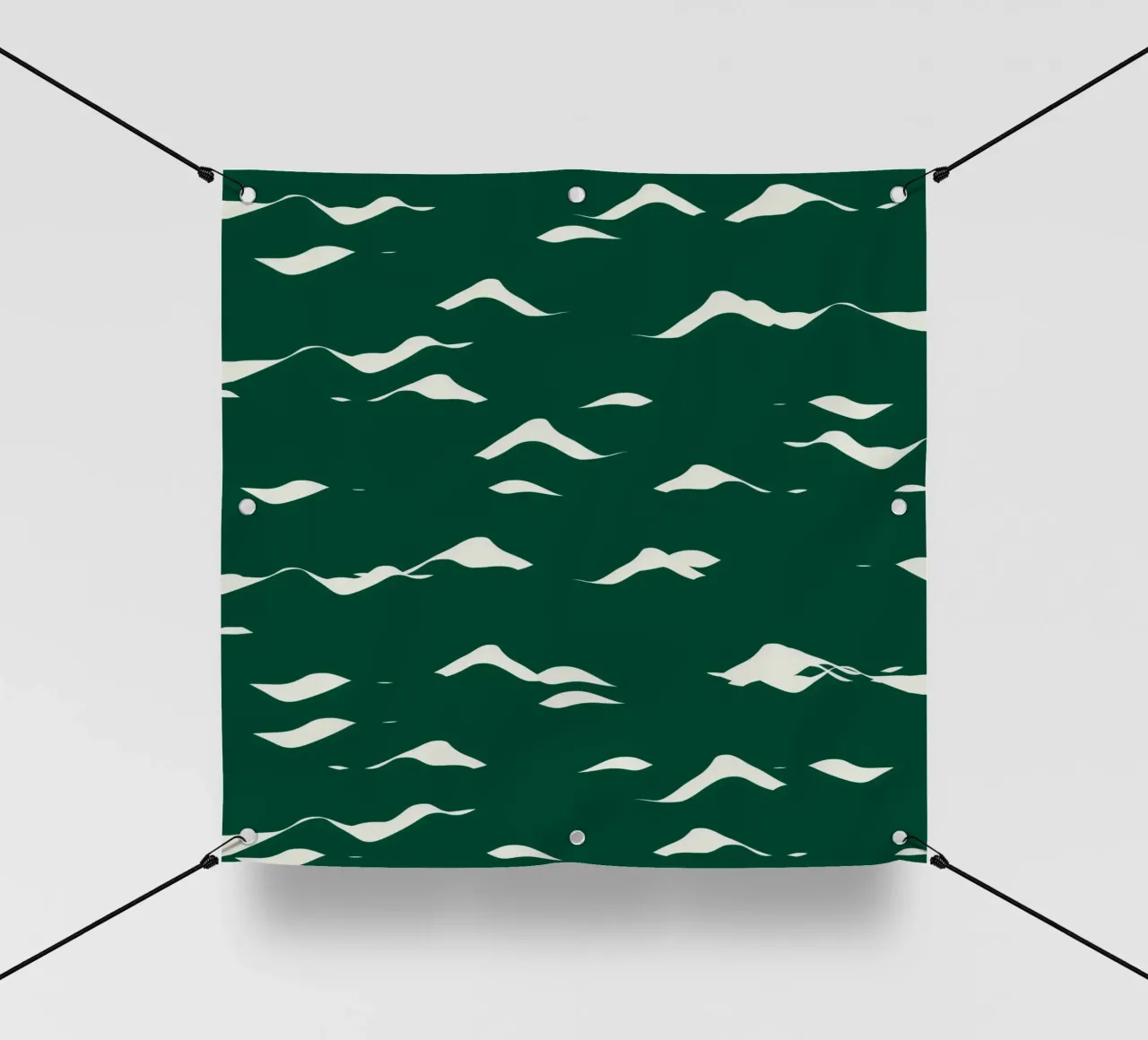 Waves pattern 02 PVC Plane von Little Dean