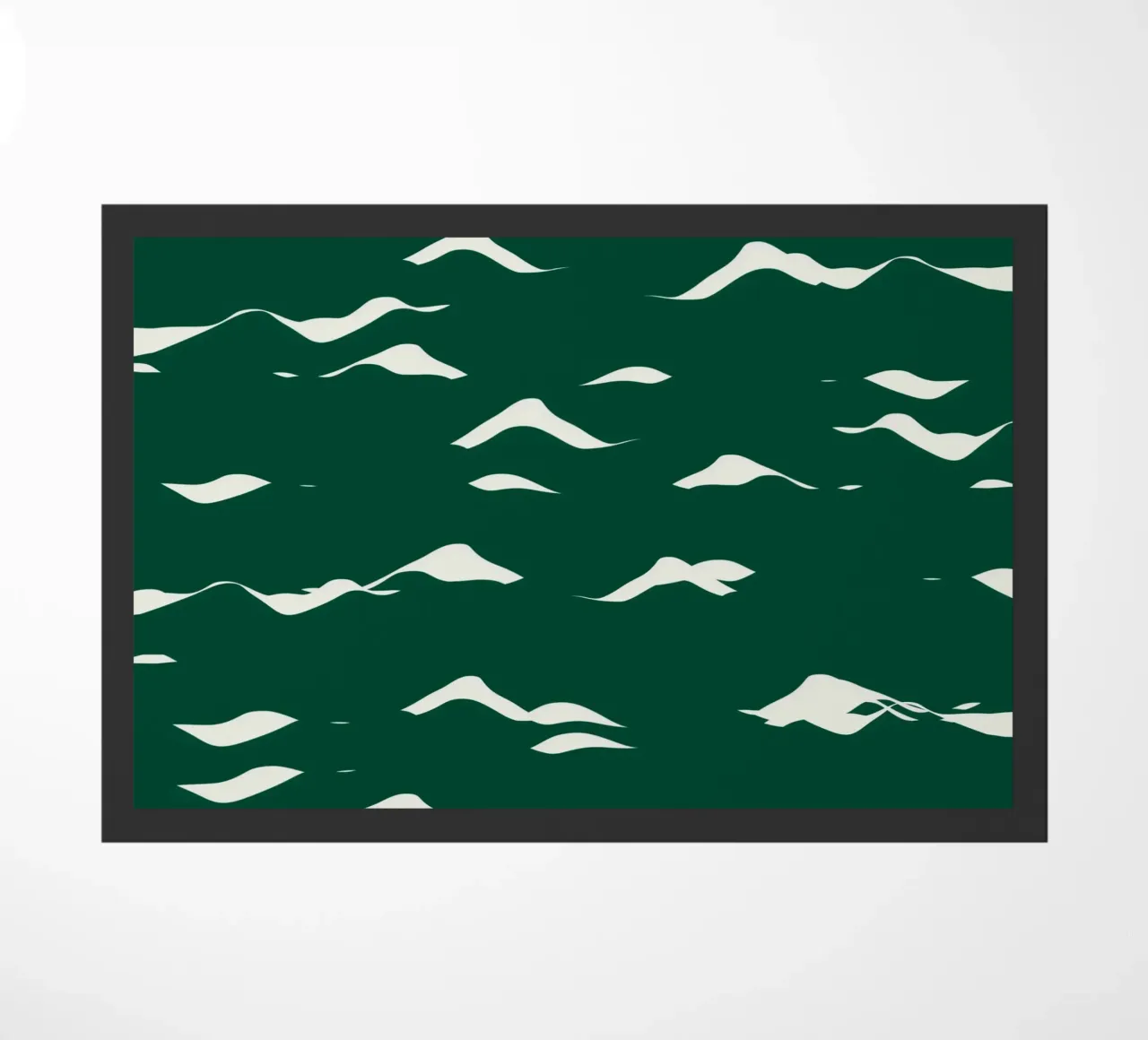 Waves pattern 02 doormat by Little Dean