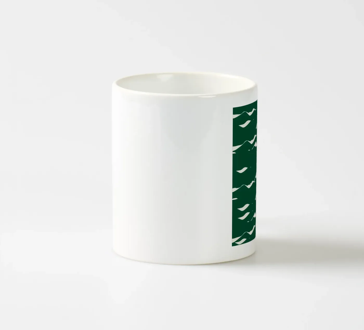 Waves pattern 02 Keramik Tasse von Little Dean