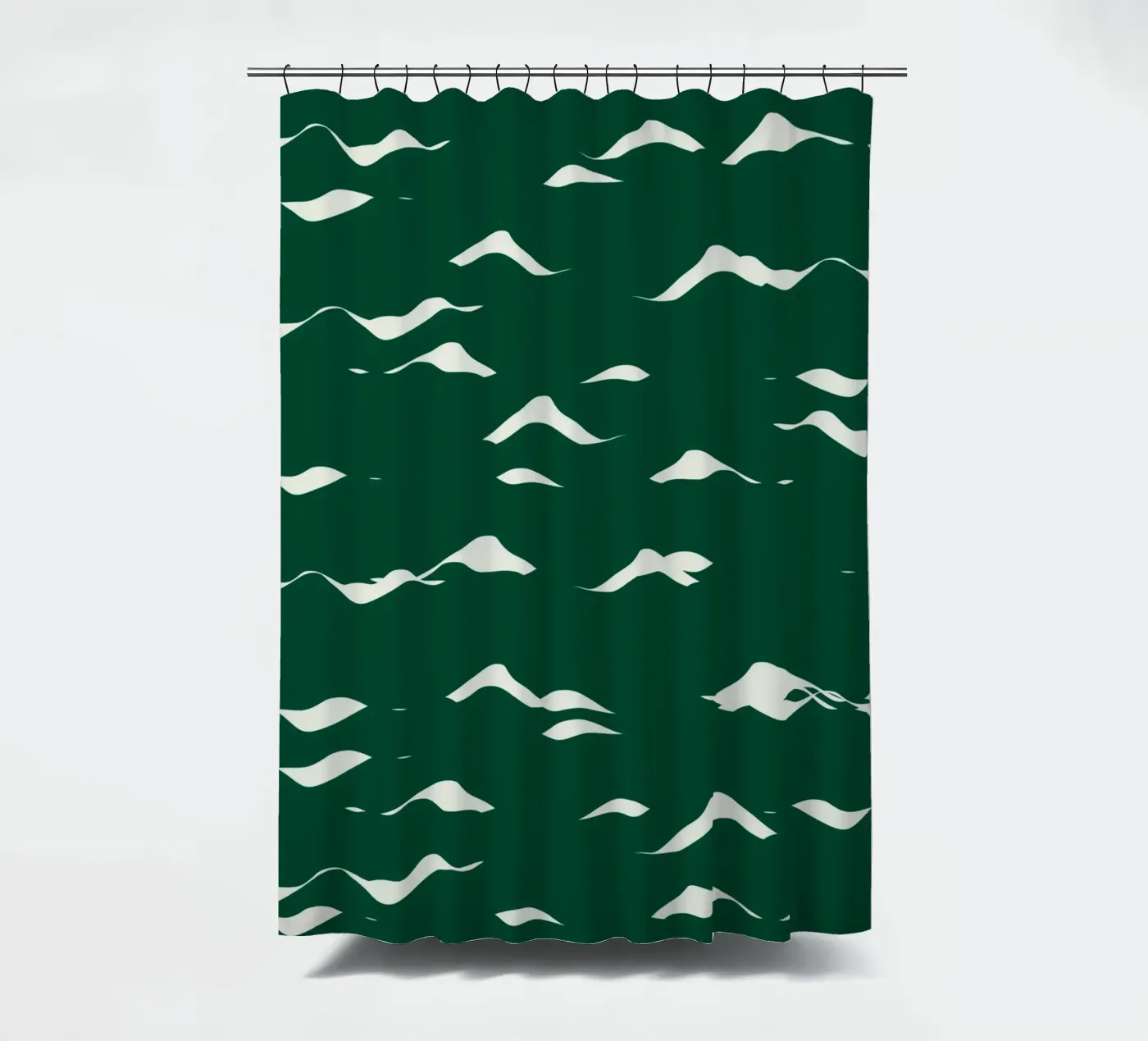 Waves pattern 02 shower curtain by Little Dean