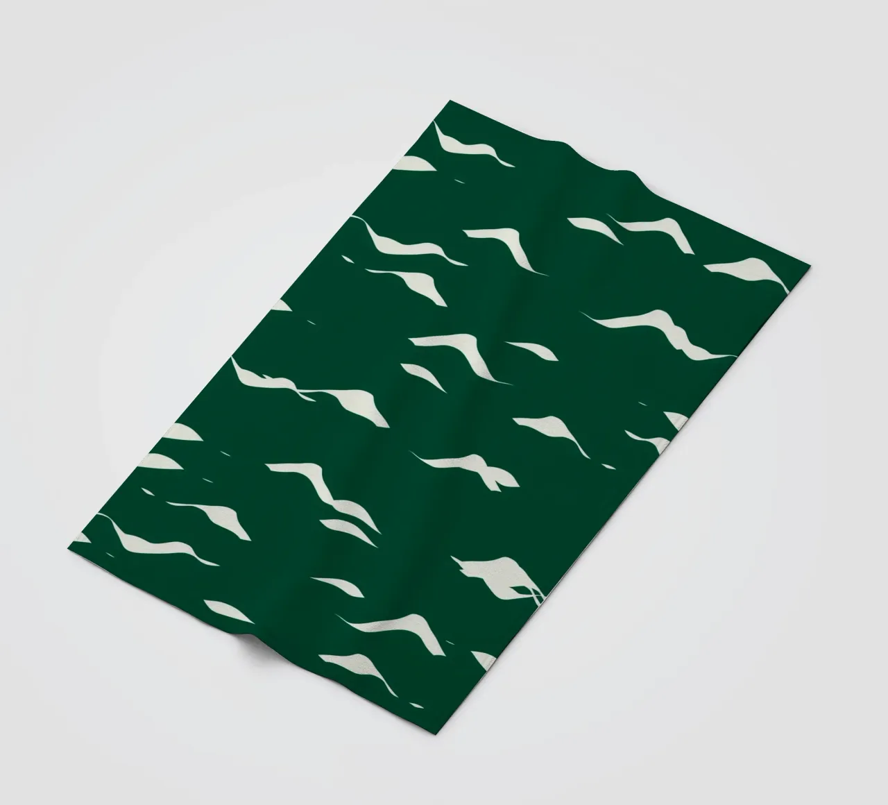 Waves pattern 02 fleece blanket by Little Dean
