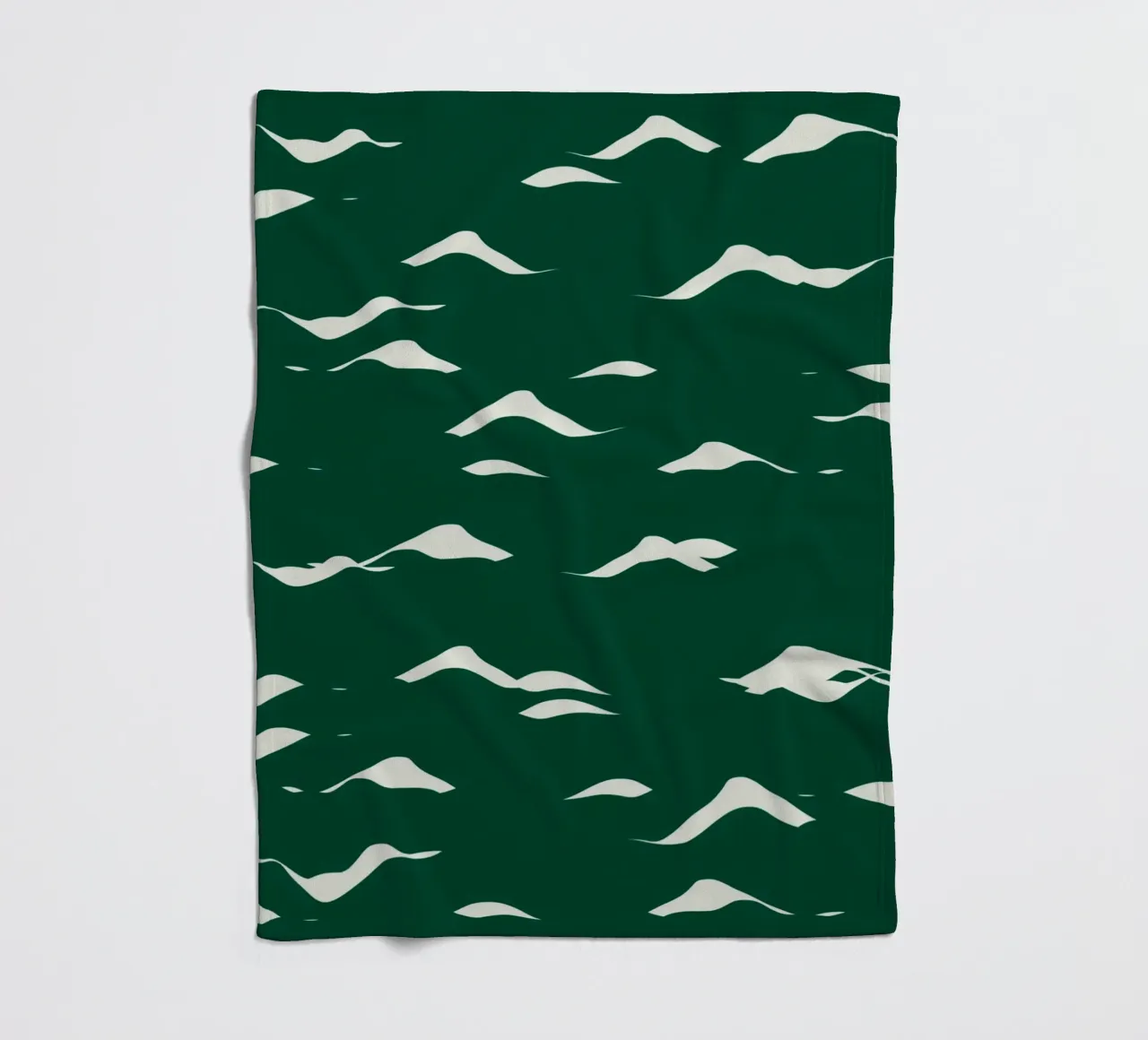 Waves pattern 02 fleece blanket by Little Dean
