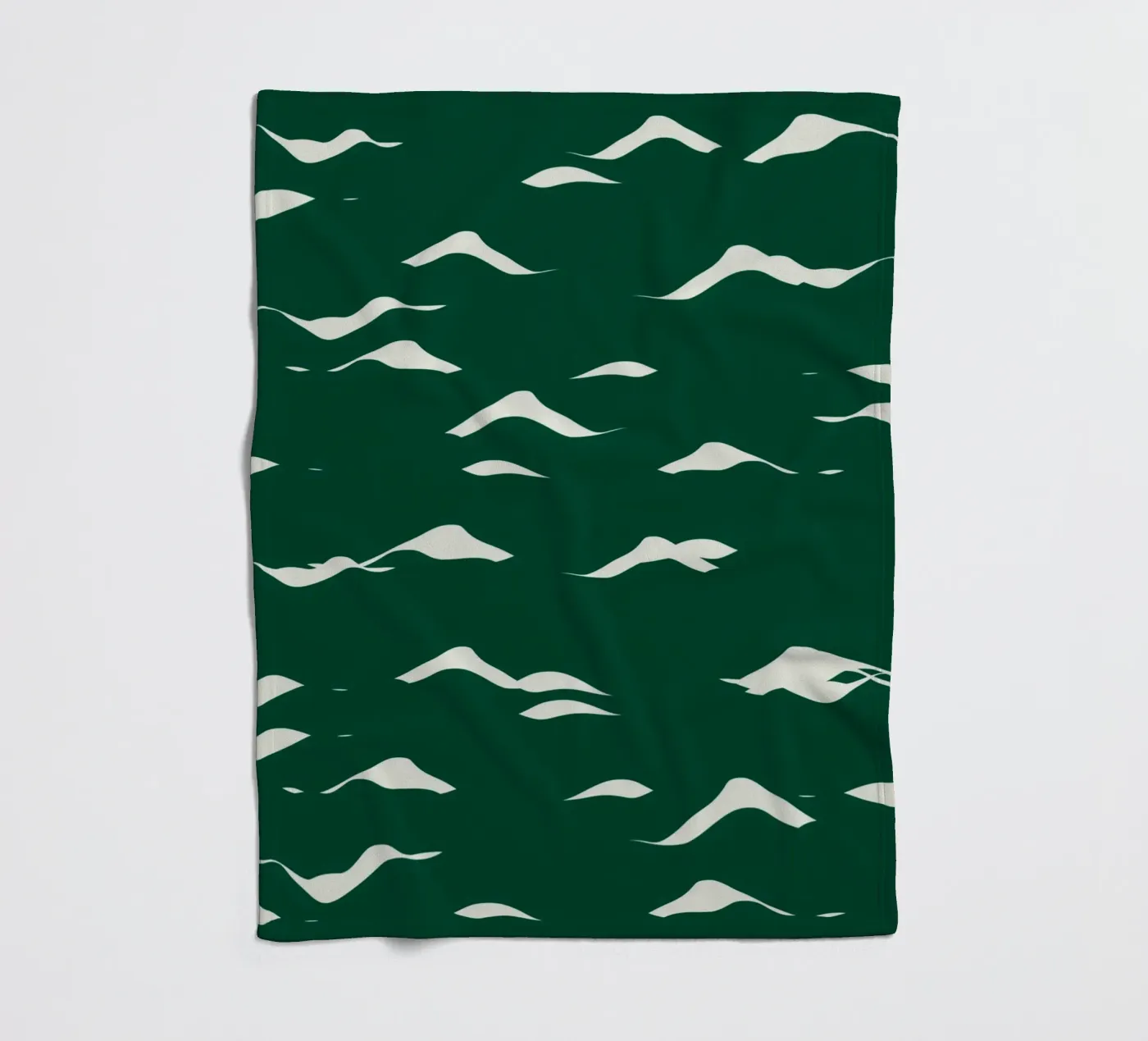 Waves pattern 02 fleece blanket by Little Dean