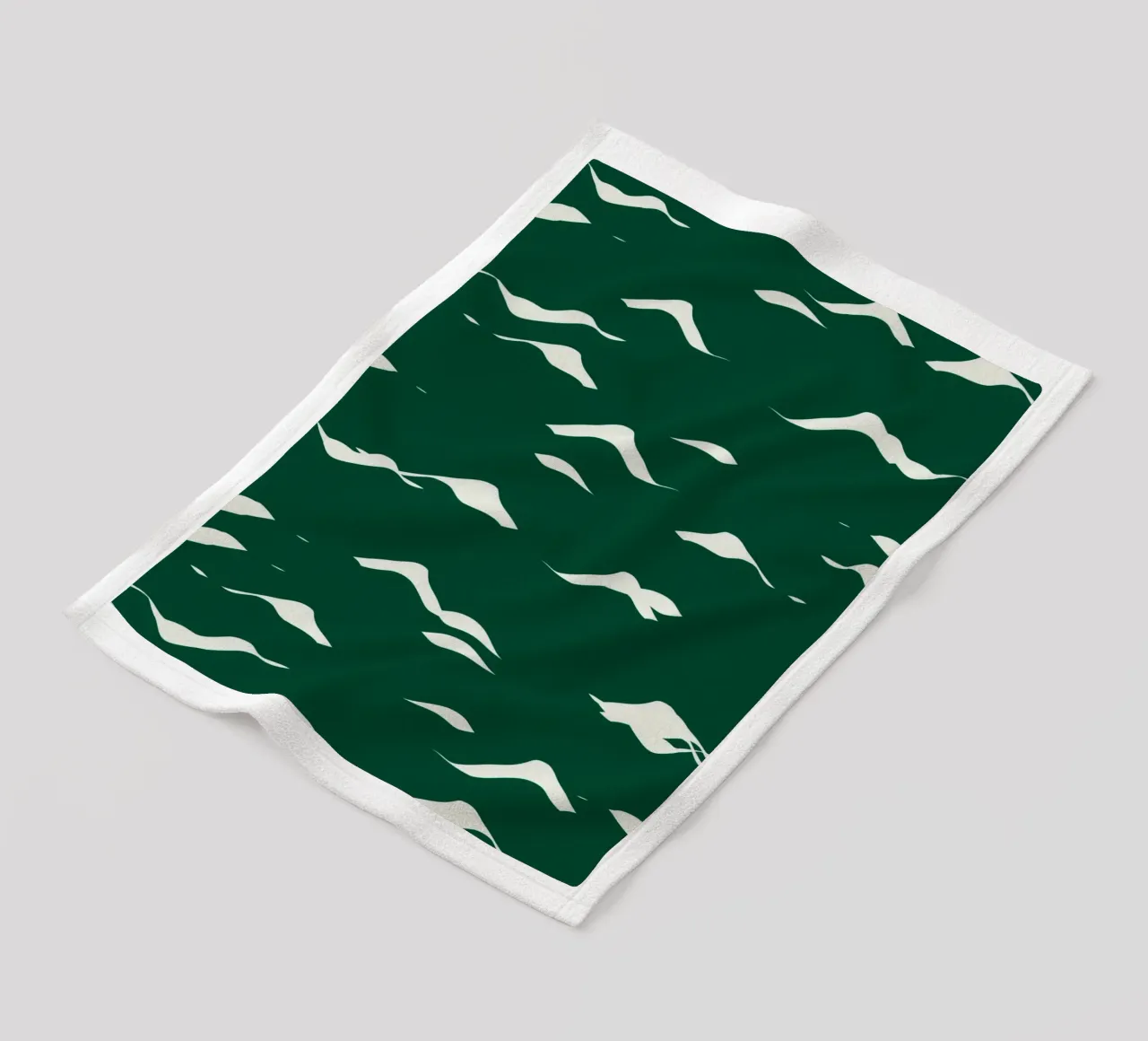 Waves pattern 02 fleece blanket by Little Dean
