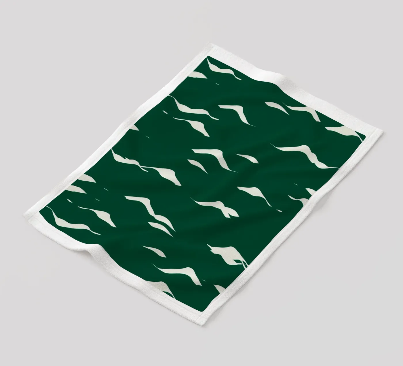 Waves pattern 02 fleece blanket by Little Dean