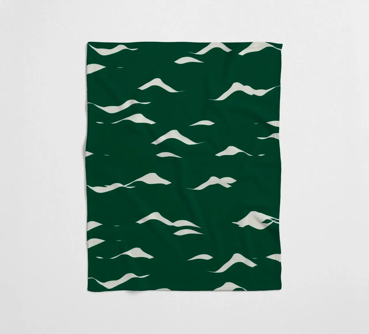Waves pattern 02 fleece blanket by Little Dean