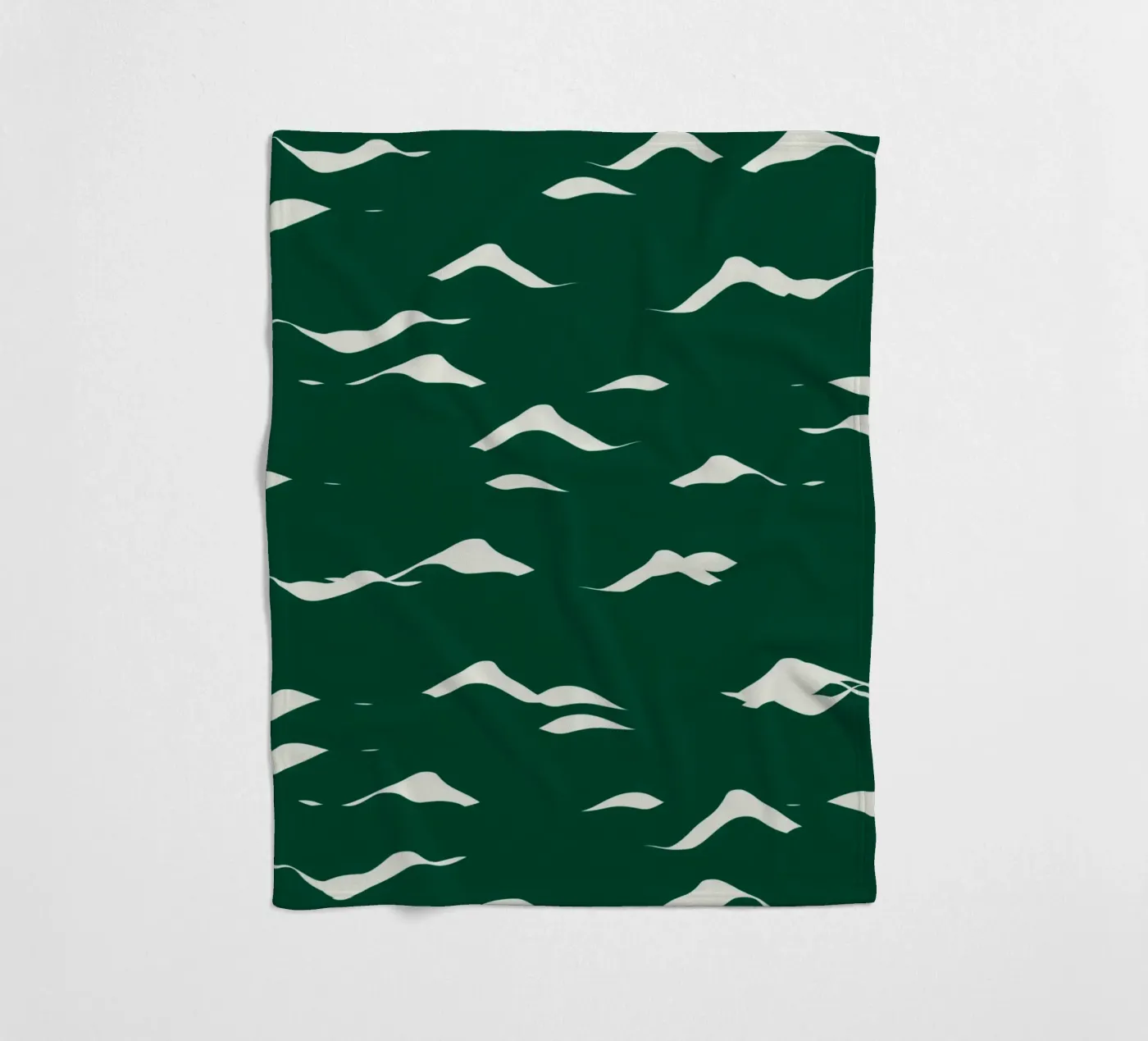 Waves pattern 02 fleece blanket by Little Dean