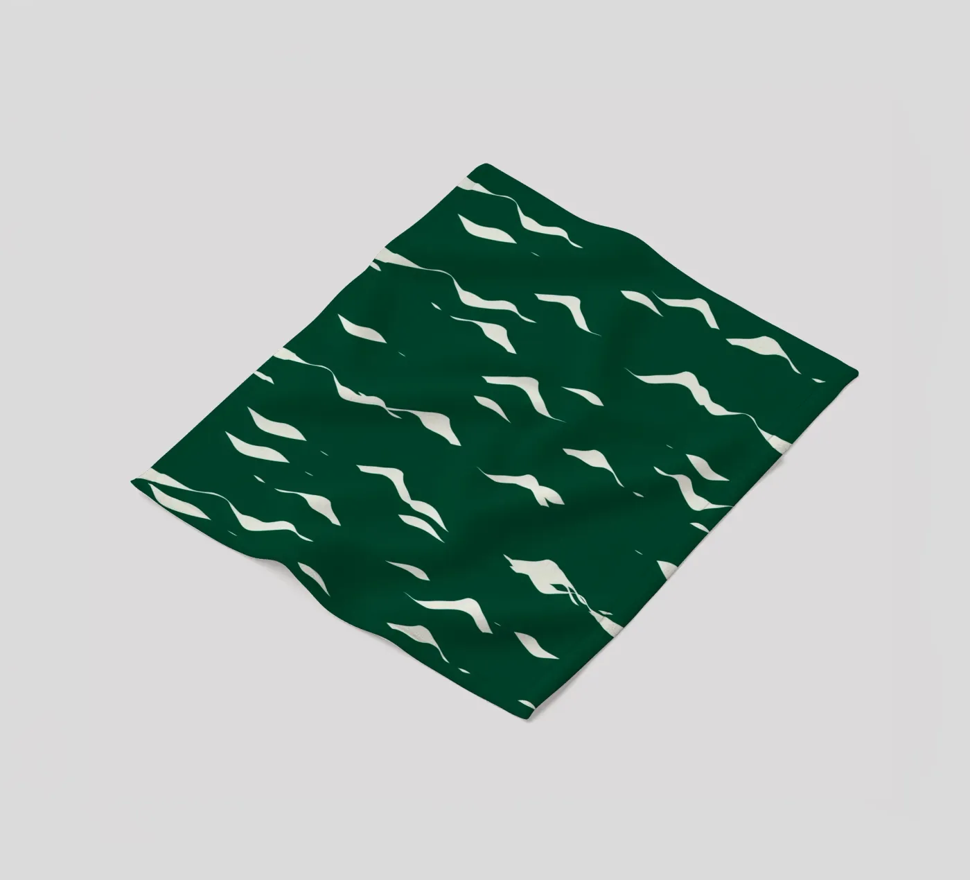 Waves pattern 02 fleece blanket by Little Dean