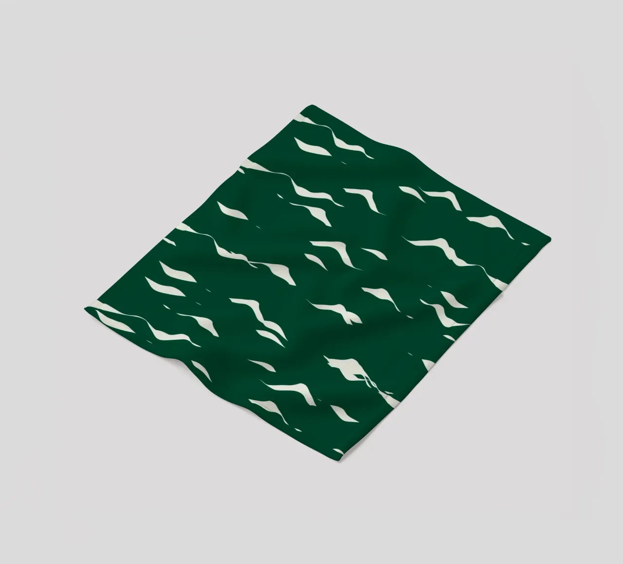 Waves pattern 02 fleece blanket by Little Dean