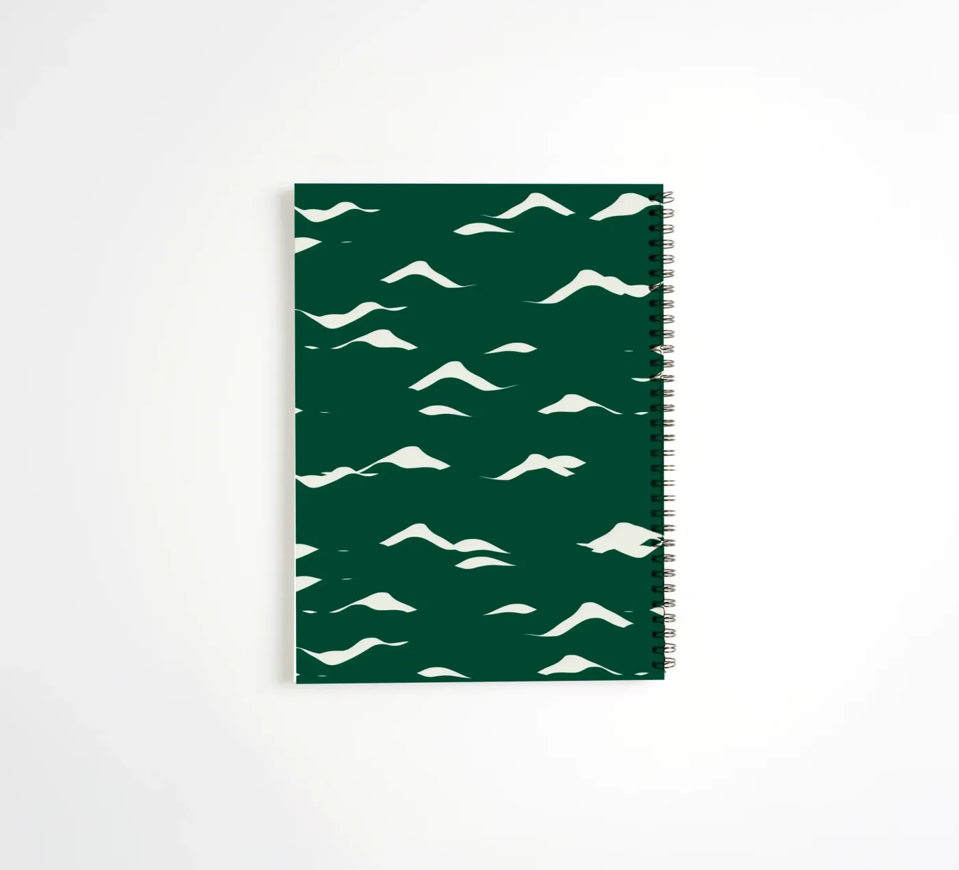 Waves pattern 02 spiral notebook by Little Dean