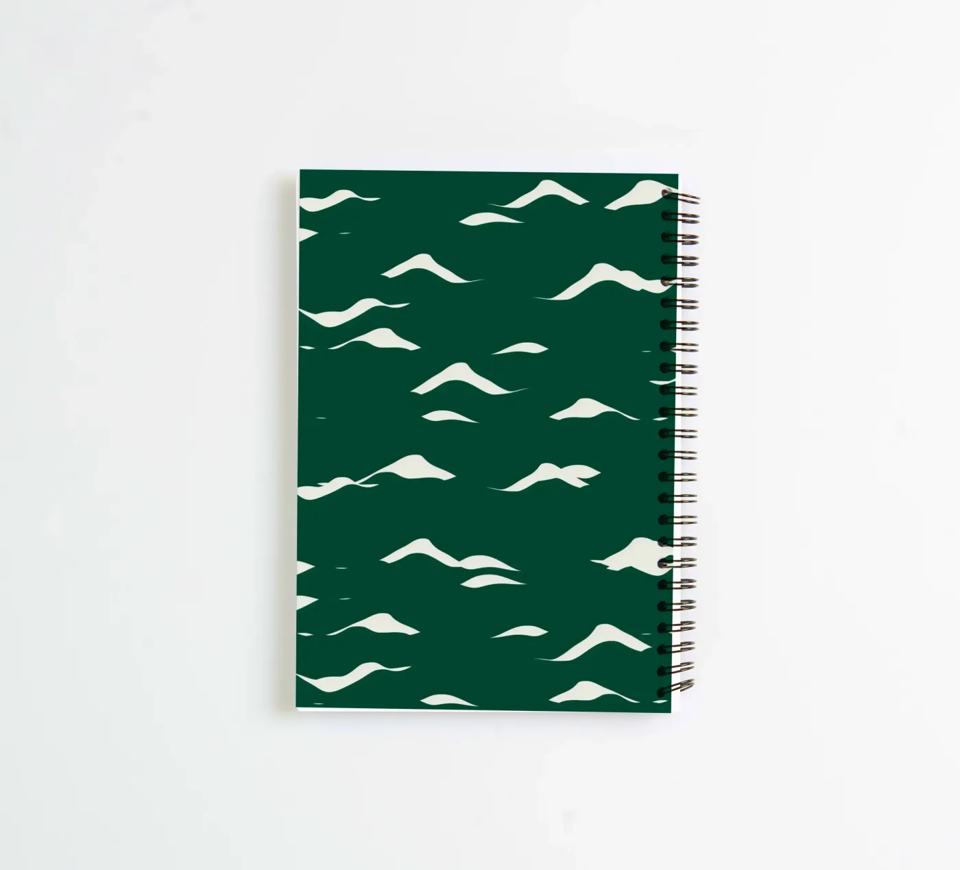 Waves pattern 02 spiral notebook by Little Dean